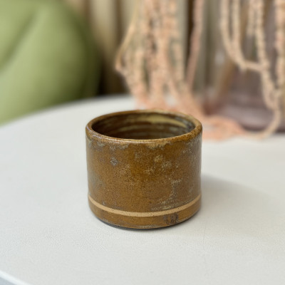 Стакан ручной работы коричневый Fabrica